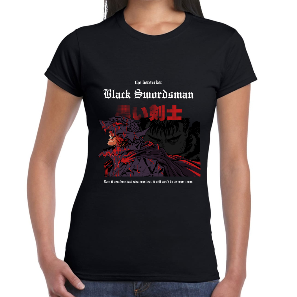 Playera Berserk Guts Black Swordman Algodón Premium #0001619 Imagen secundaria del producto