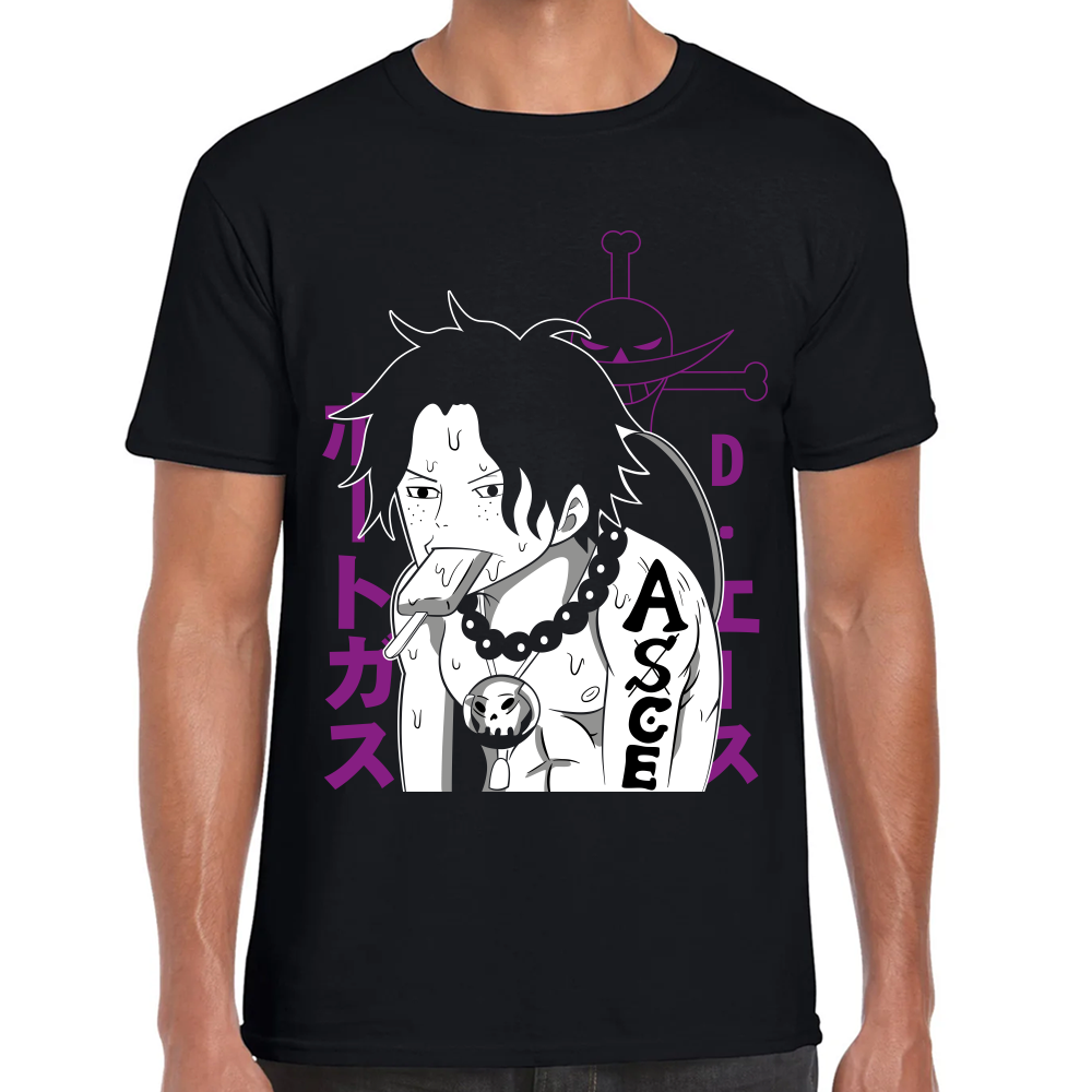 Playera Portgas One Piece Algodón Premium #0001637 Imagen principal del producto