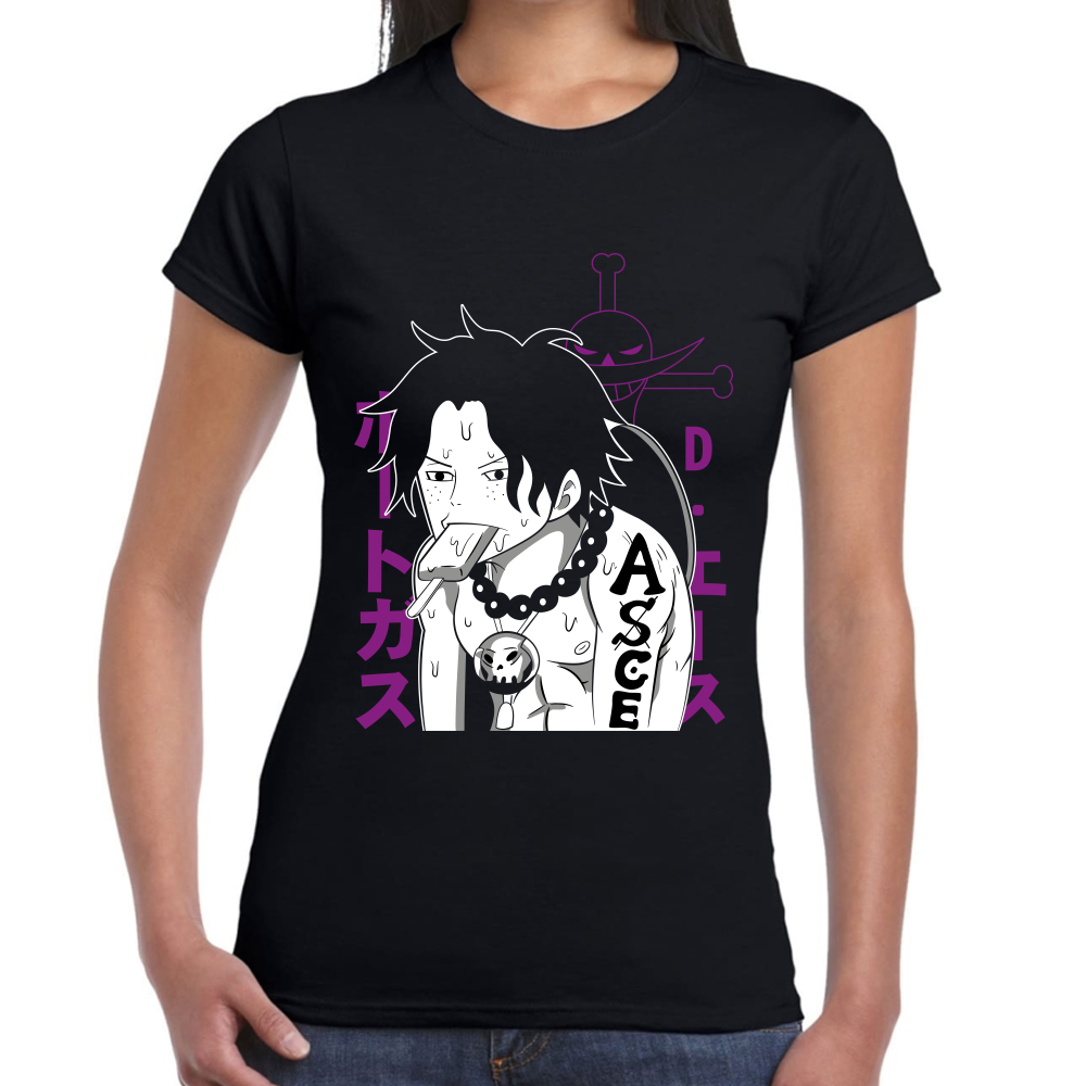Playera Portgas One Piece Algodón Premium #0001637 Imagen secundaria del producto