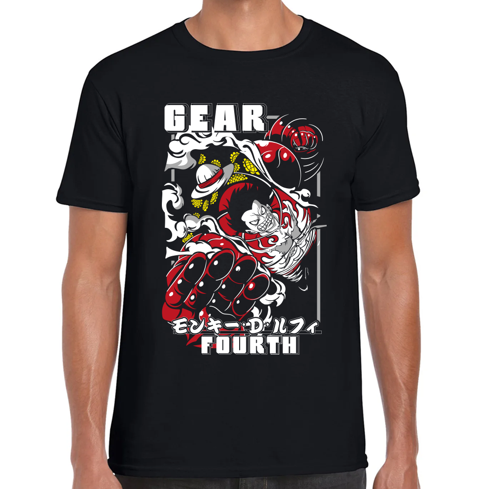 Playera Luffy Gear Fourth One Piece Algodón #0001640