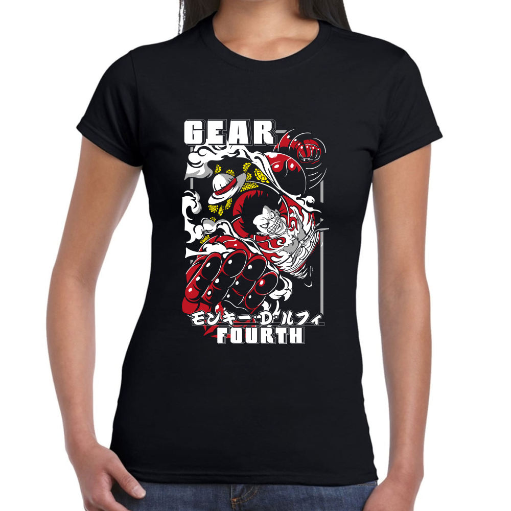 Playera Luffy Gear Fourth One Piece Algodón #0001640 Imagen secundaria del producto