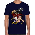 Playera Luffy Ace Kaido One Piece Algodón #0001641