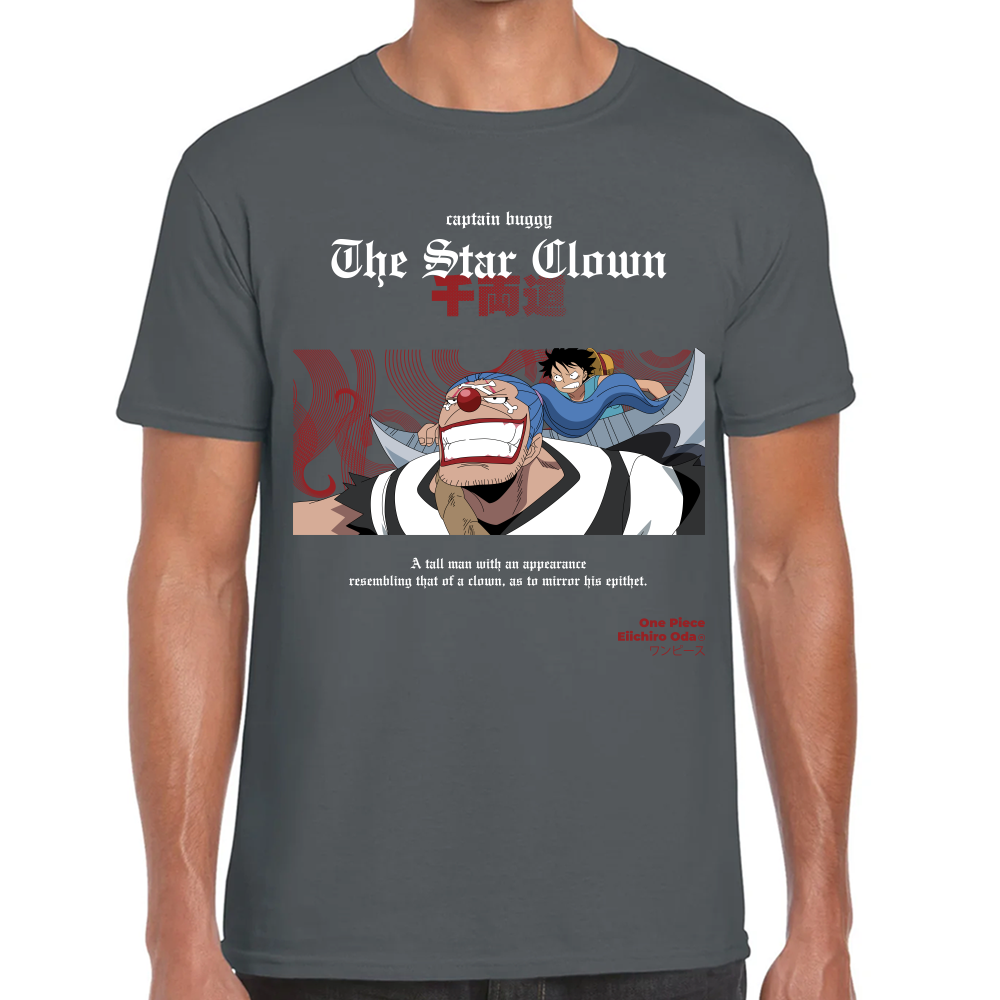 Playera Buggy Luffy One Piece Algodón #0001648