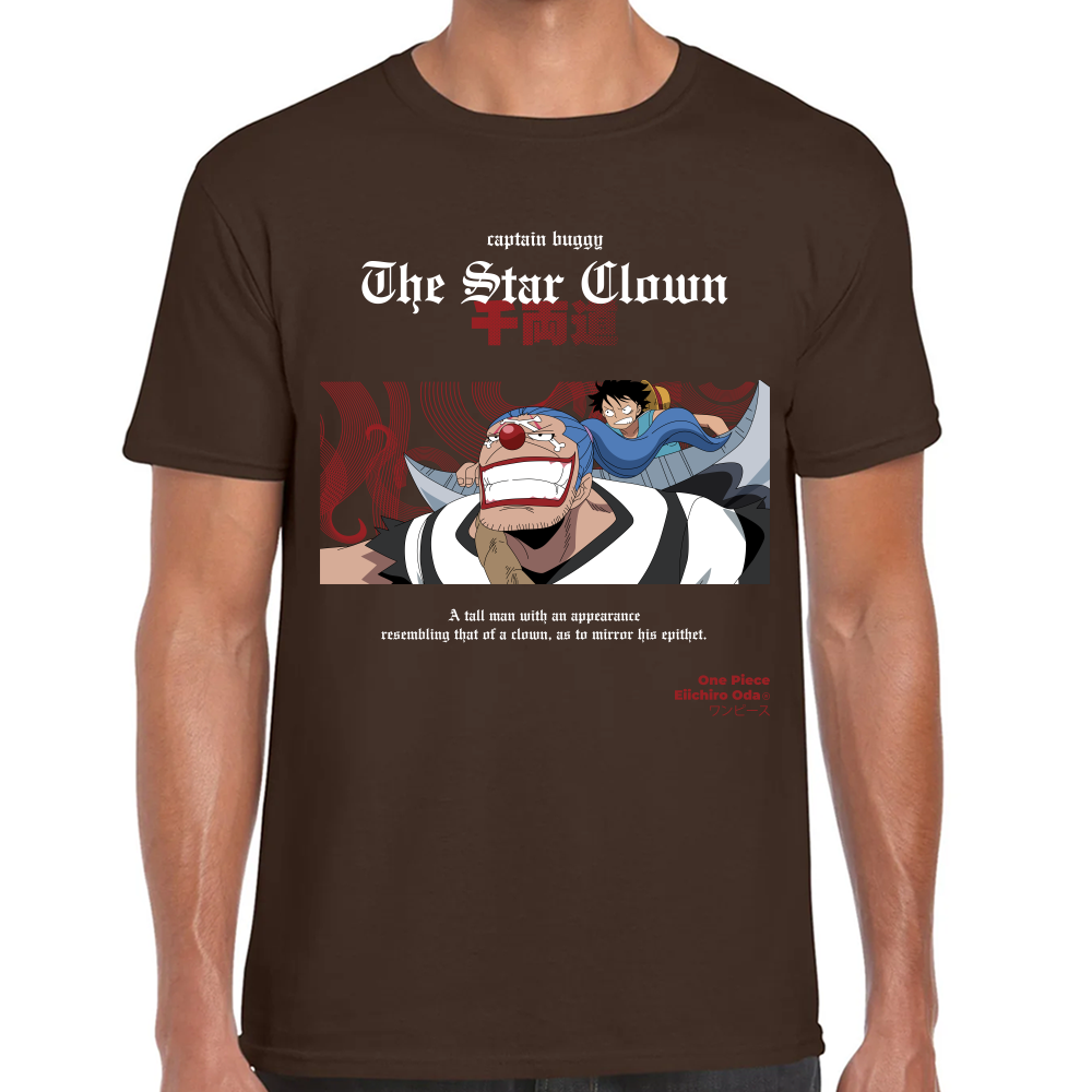 Playera Buggy Luffy One Piece Algodón #0001648