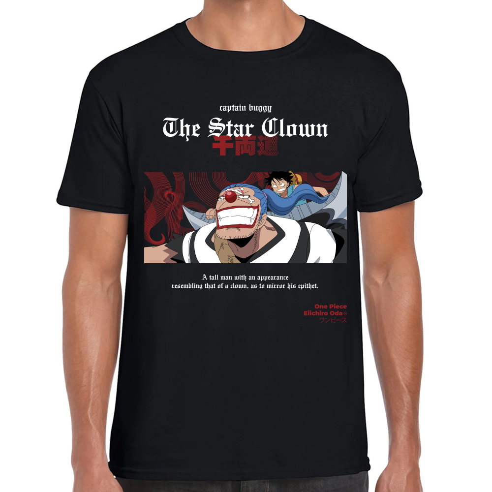 Playera Buggy Luffy One Piece Algodón #0001648