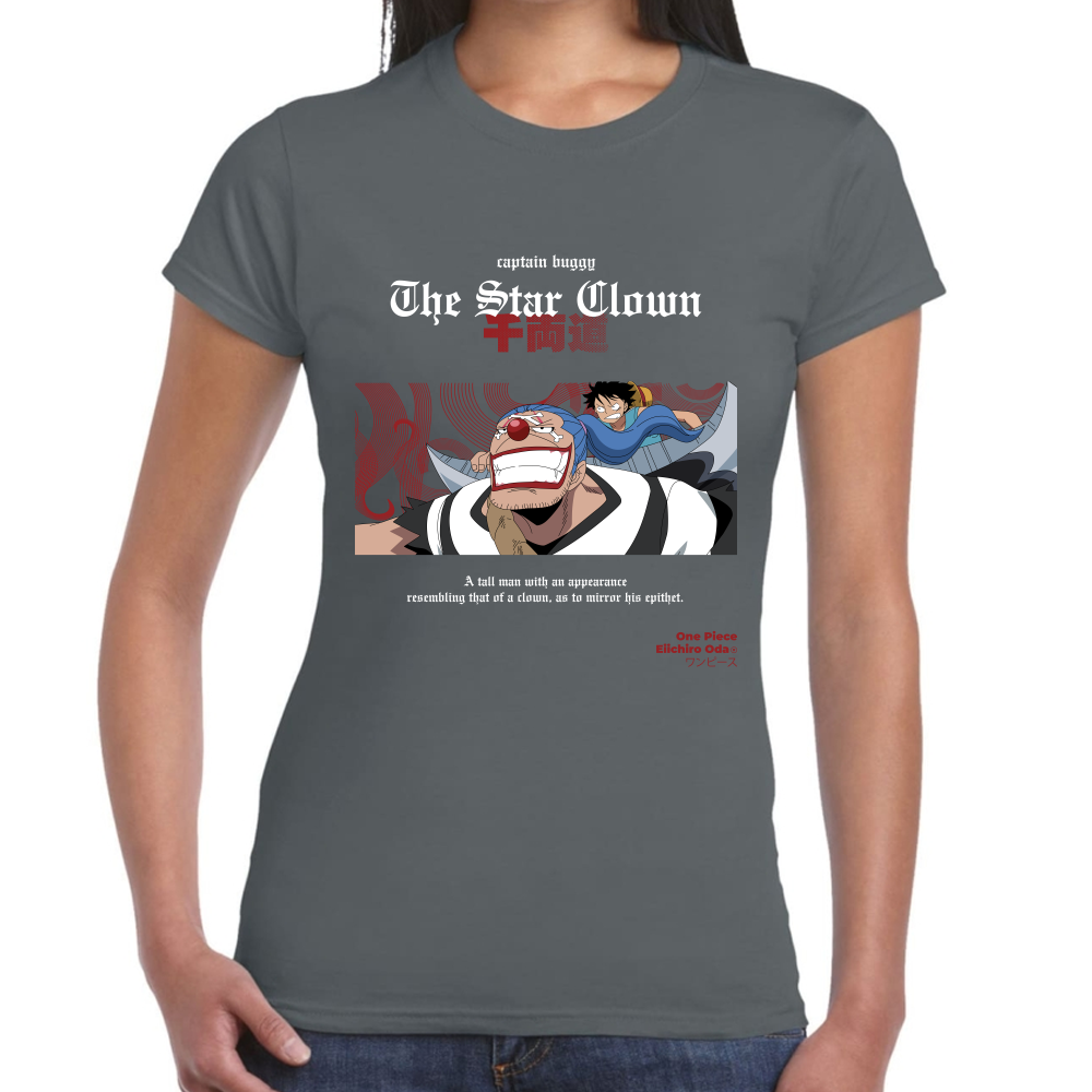 Playera Buggy Luffy One Piece Algodón #0001648
