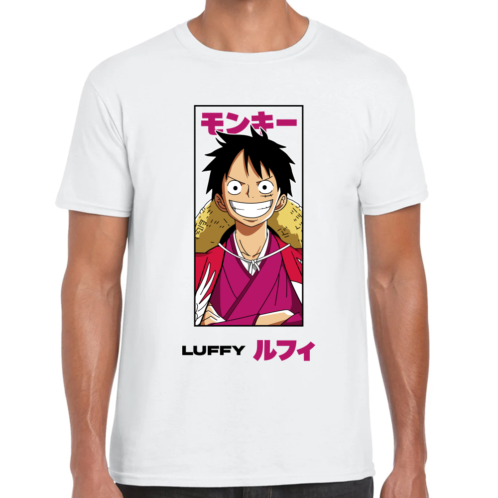 Playera Luffy One Piece Algodón Premium #0001650