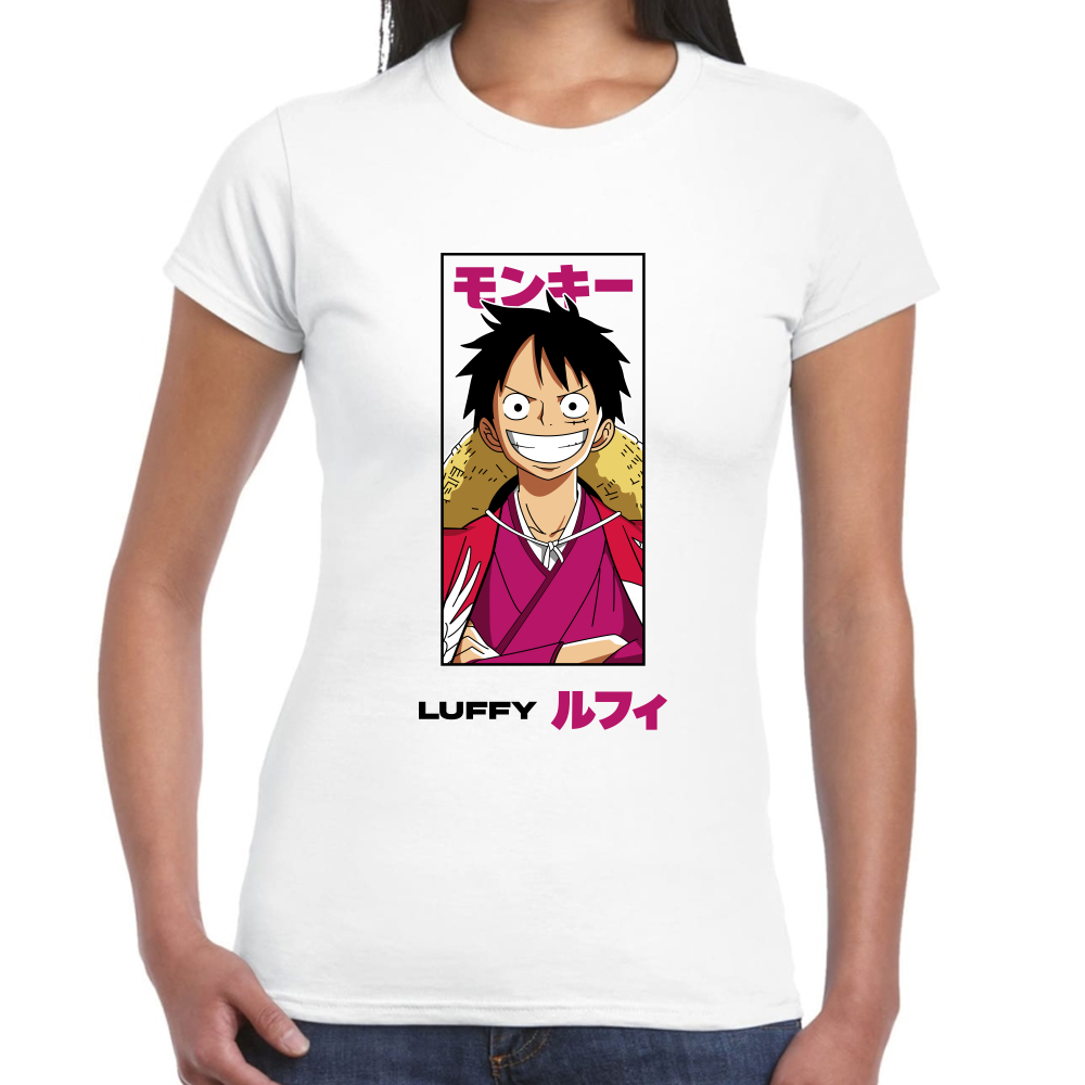 Playera Luffy One Piece Algodón Premium #0001650