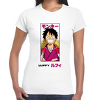 Playera Luffy One Piece Algodón Premium #0001650