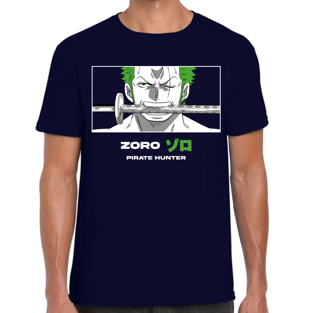 Playera Zoro One Piece Algodón Premium #0001651