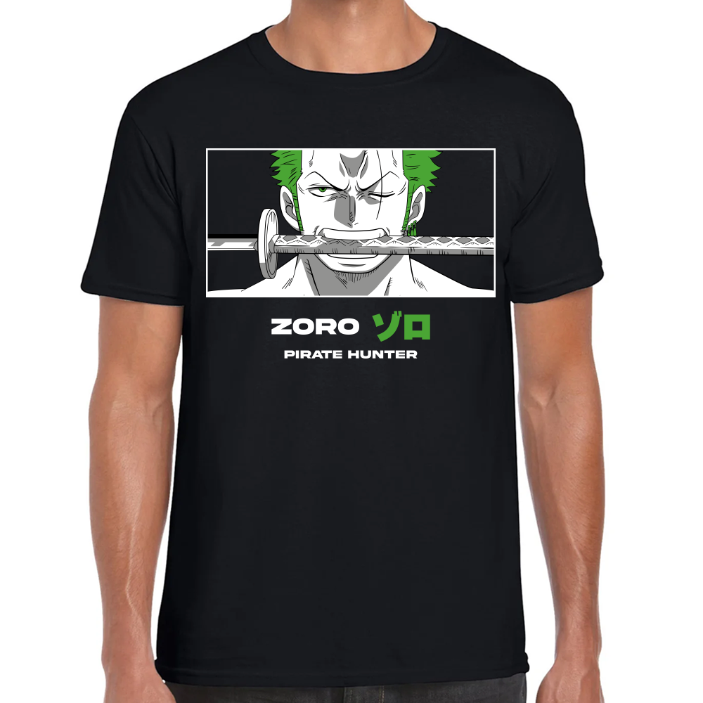 Playera Zoro One Piece Algodón Premium #0001651