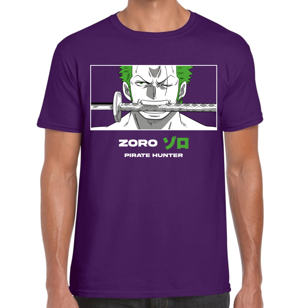 Playera Zoro One Piece Algodón Premium #0001651