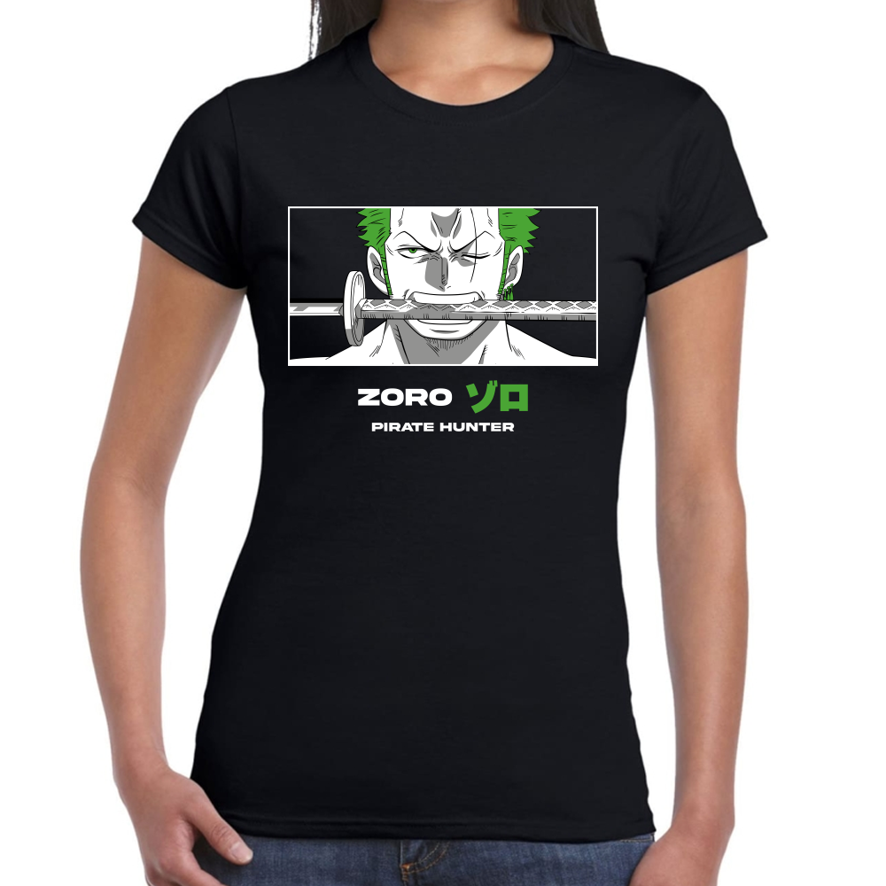 Playera Zoro One Piece Algodón Premium #0001651