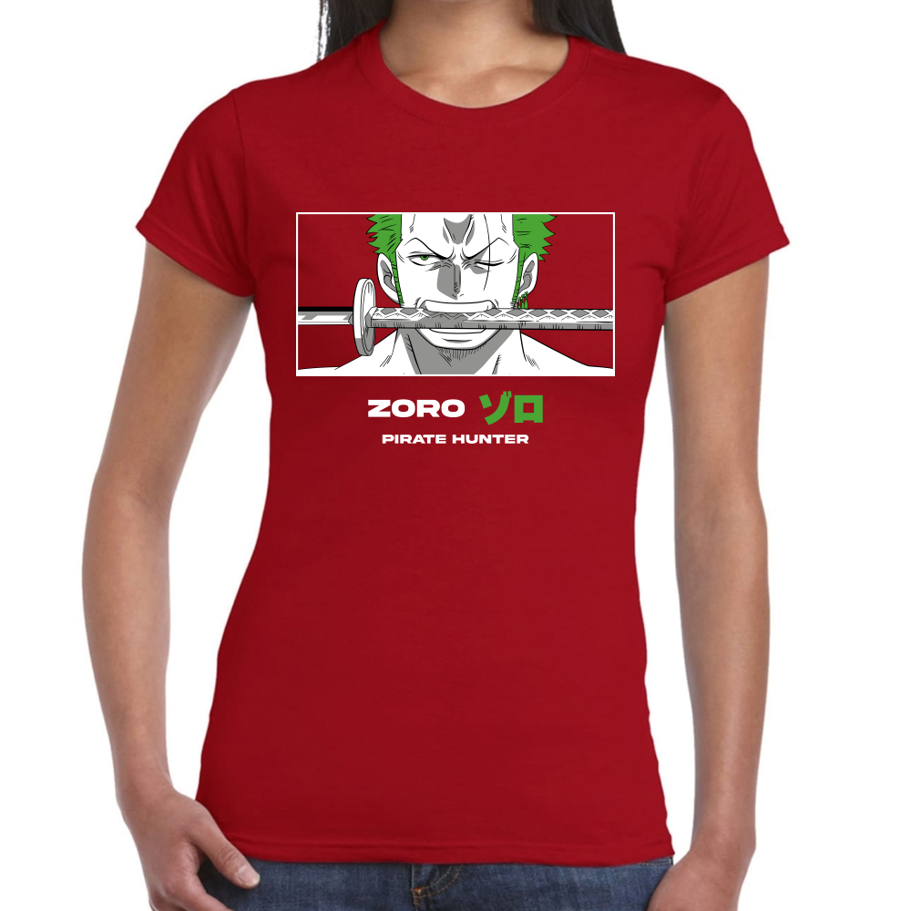 Playera Zoro One Piece Algodón Premium #0001651 Imagen secundaria del producto