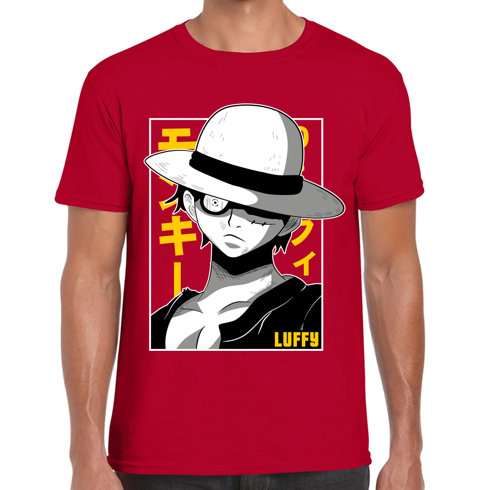 Playera Luffy One Piece Algodón Premium #0001653