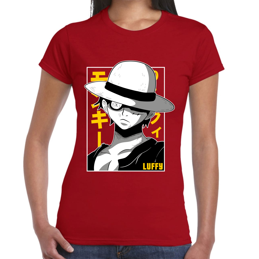Playera Luffy One Piece Algodón Premium #0001653