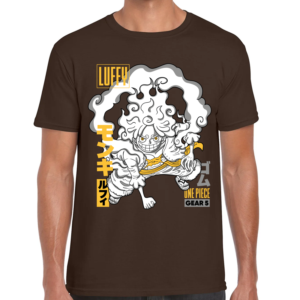 Playera Luffy Gear 5 One Piece Algodón Premium #0001654