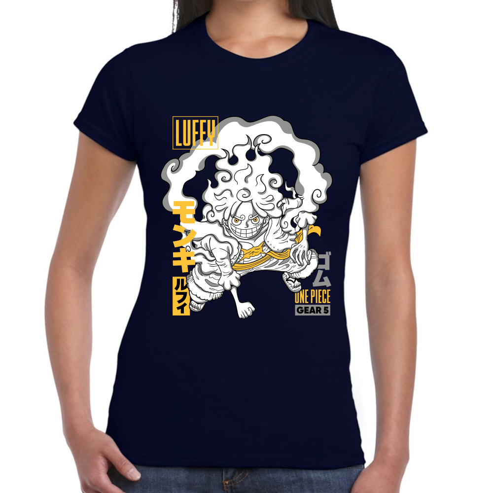 Playera Luffy Gear 5 One Piece Algodón Premium #0001654