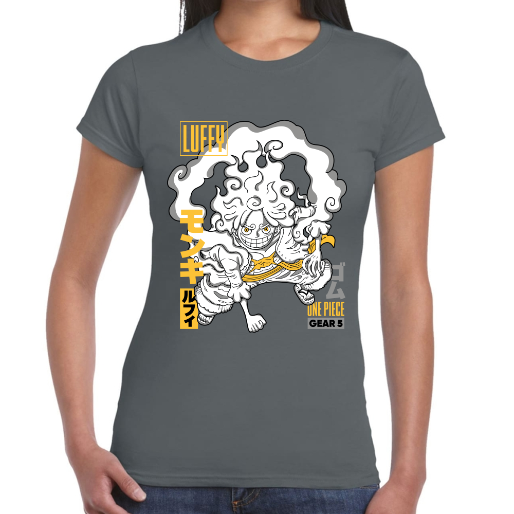 Playera Luffy Gear 5 One Piece Algodón Premium #0001654