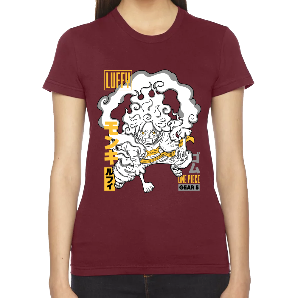 Playera Luffy Gear 5 One Piece Algodón Premium #0001654
