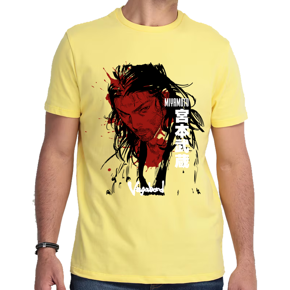 Playera Musashi Miyamoto Vagabond Algodón Premium #0001663