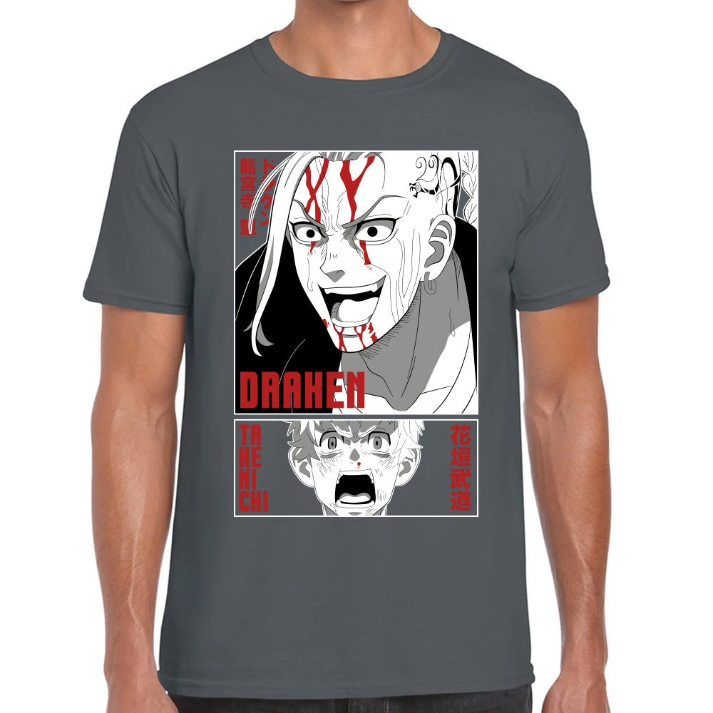 Playera Draken & Takemichi Tokyo Revengers Algodón Premium #0001670