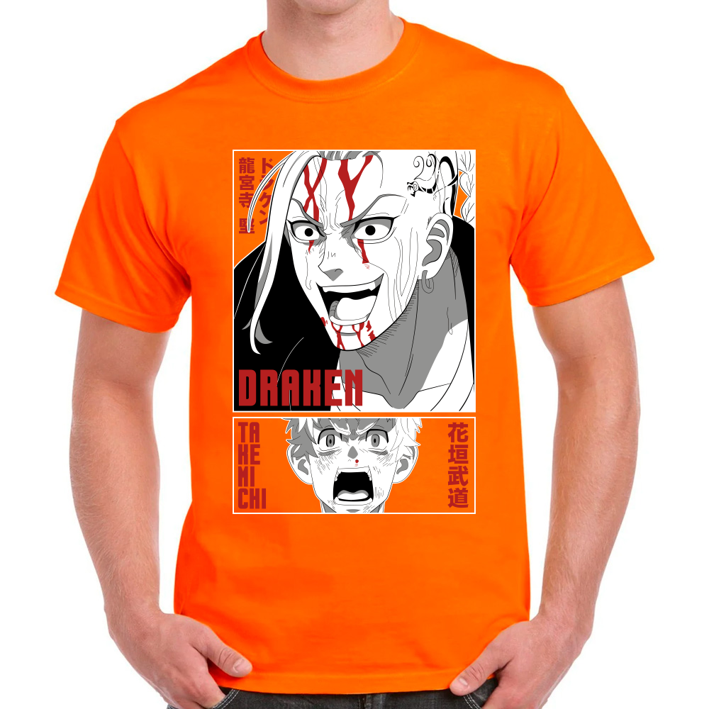 Playera Draken & Takemichi Tokyo Revengers Algodón Premium #0001670