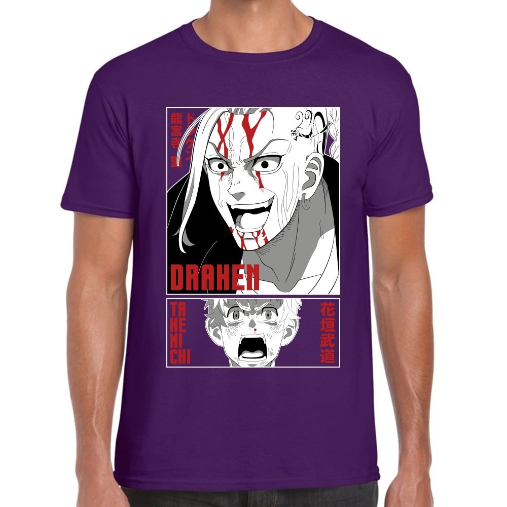 Playera Draken & Takemichi Tokyo Revengers Algodón Premium #0001670