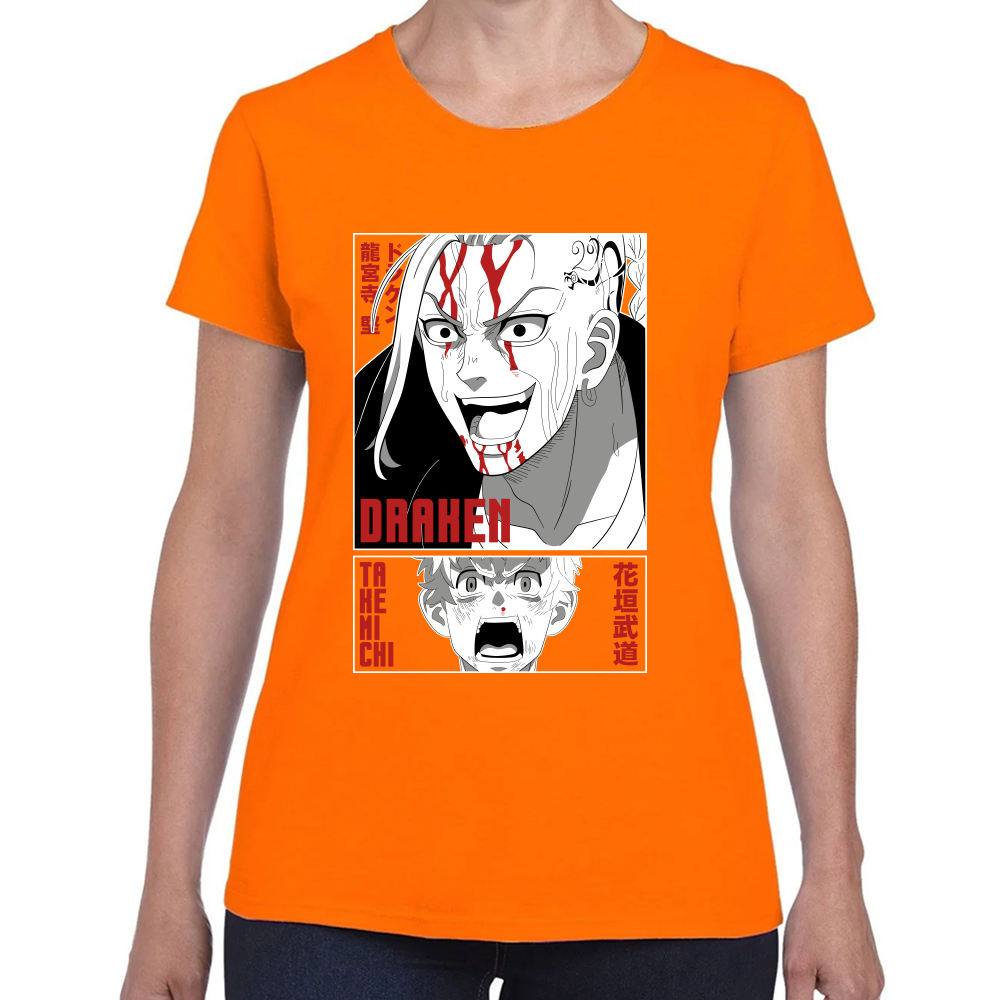 Playera Draken & Takemichi Tokyo Revengers Algodón Premium #0001670