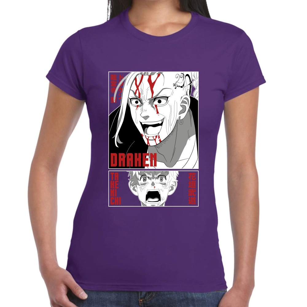 Playera Draken & Takemichi Tokyo Revengers Algodón Premium #0001670