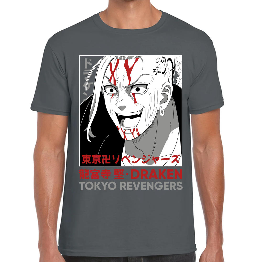 Playera Draken Tokyo Revengers Algodón Premium #0001671