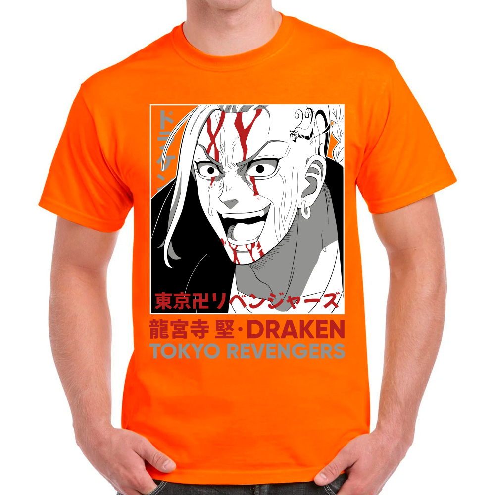 Playera Draken Tokyo Revengers Algodón Premium #0001671