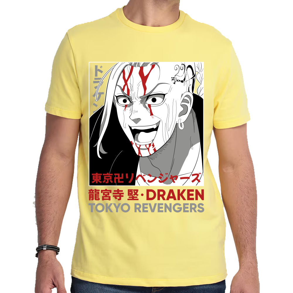 Playera Draken Tokyo Revengers Algodón Premium #0001671