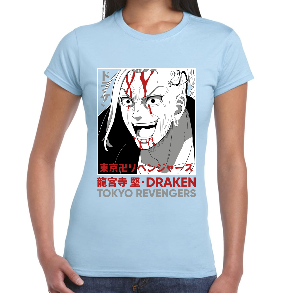 Playera Draken Tokyo Revengers Algodón Premium #0001671
