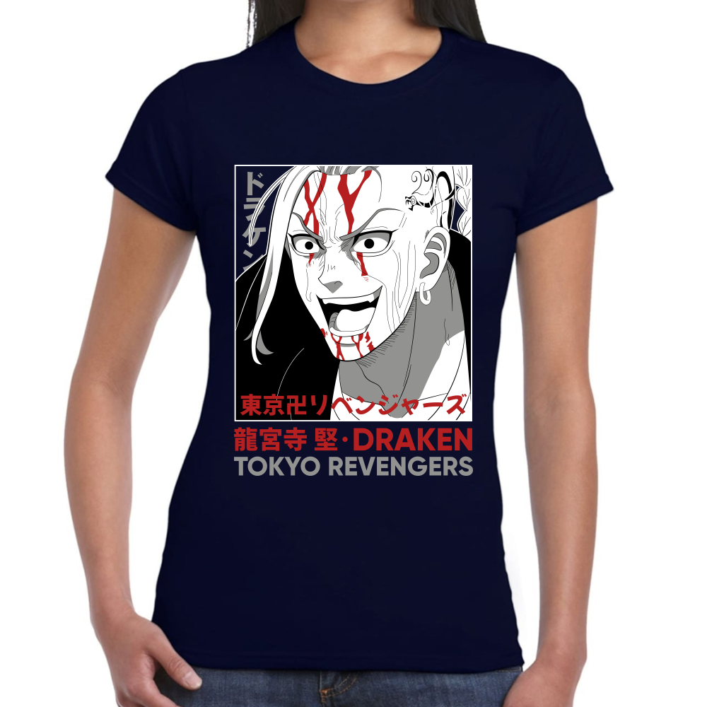 Playera Draken Tokyo Revengers Algodón Premium #0001671 Imagen secundaria del producto