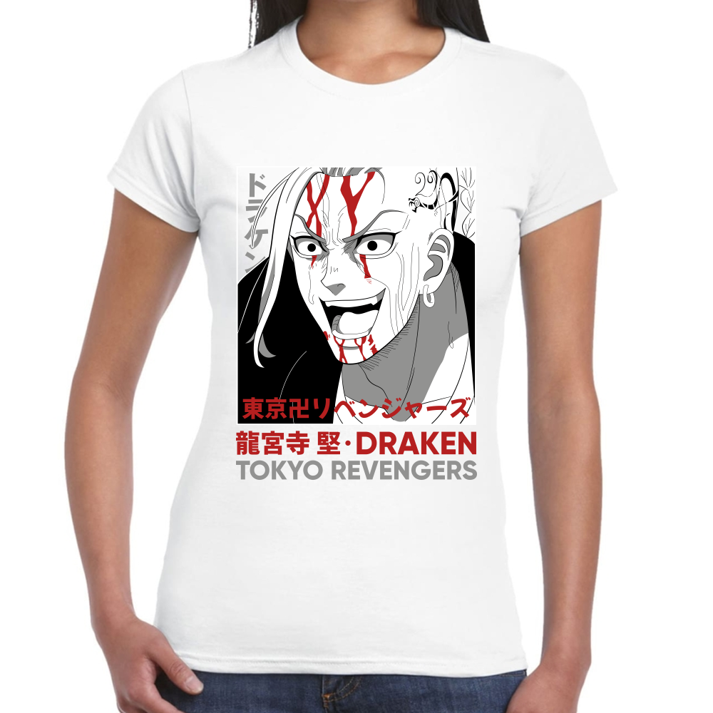 Playera Draken Tokyo Revengers Algodón Premium #0001671