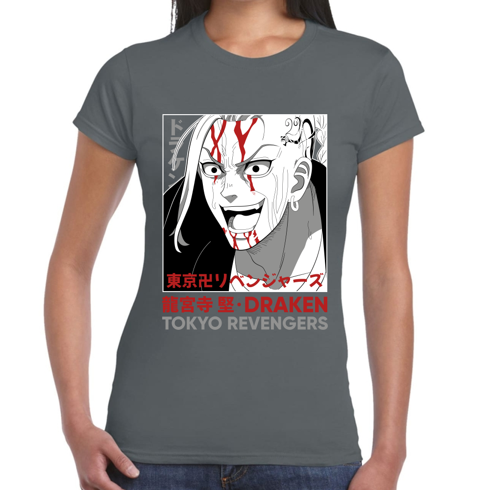 Playera Draken Tokyo Revengers Algodón Premium #0001671