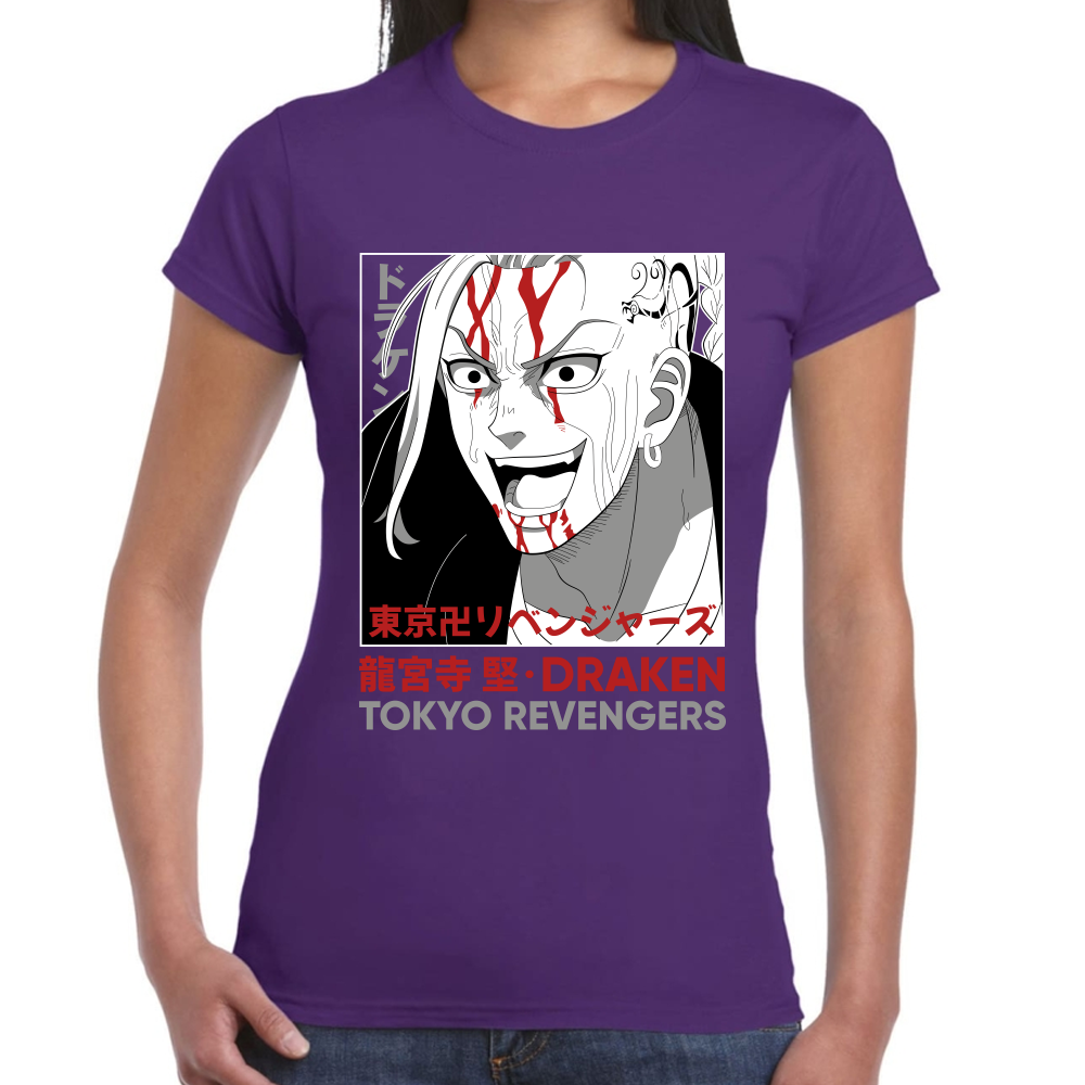 Playera Draken Tokyo Revengers Algodón Premium #0001671