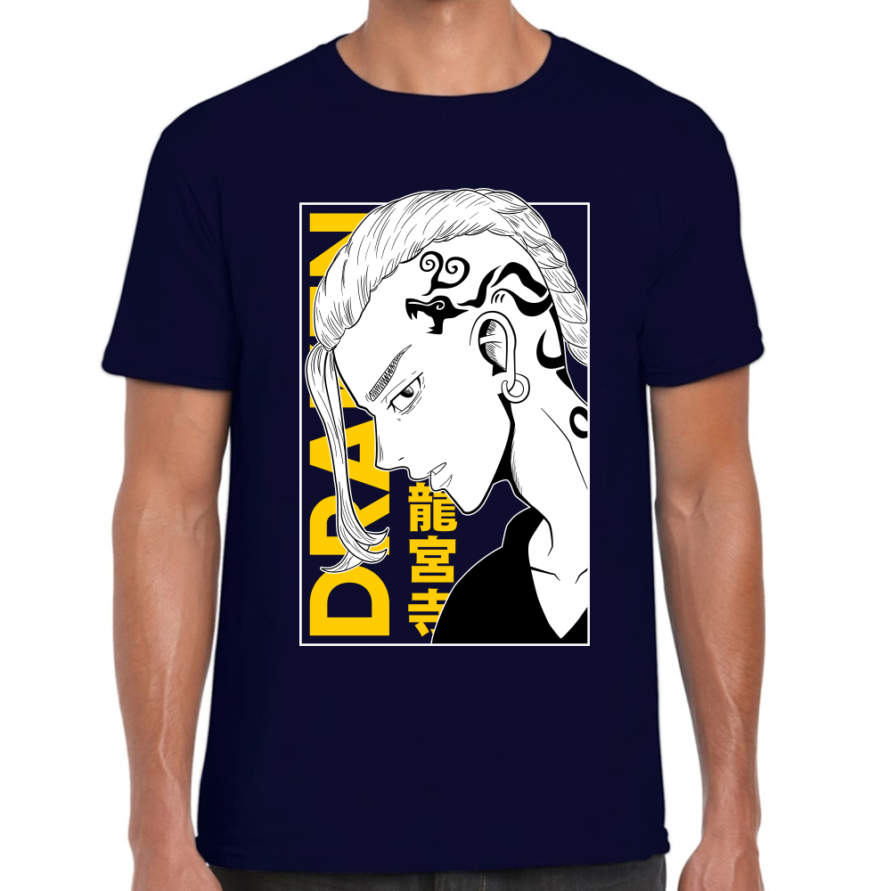 Playera Draken Tokyo Revengers Algodón Premium #0001672