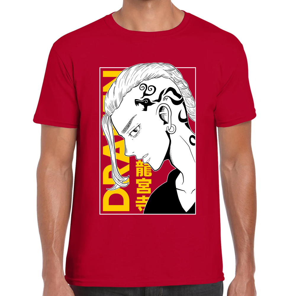 Playera Draken Tokyo Revengers Algodón Premium #0001672