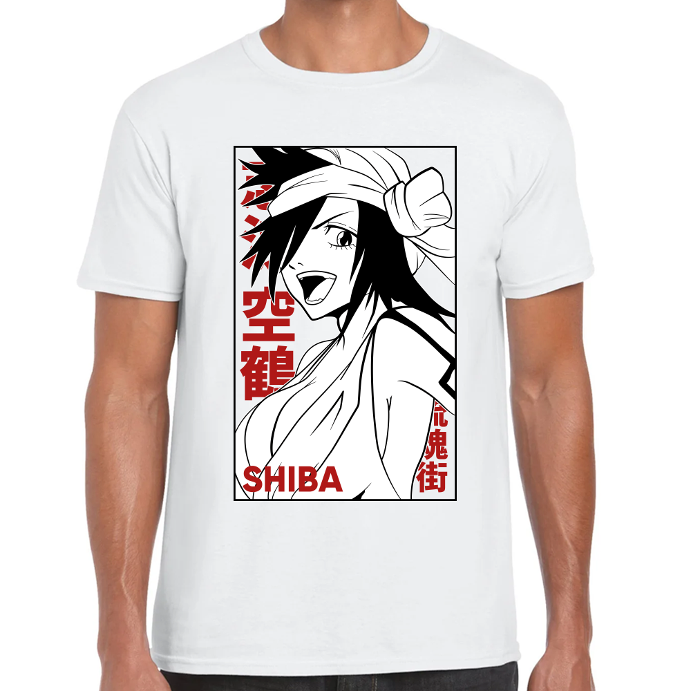 Playera Kukaku Shiba Bleach Algodón Premium #0001683