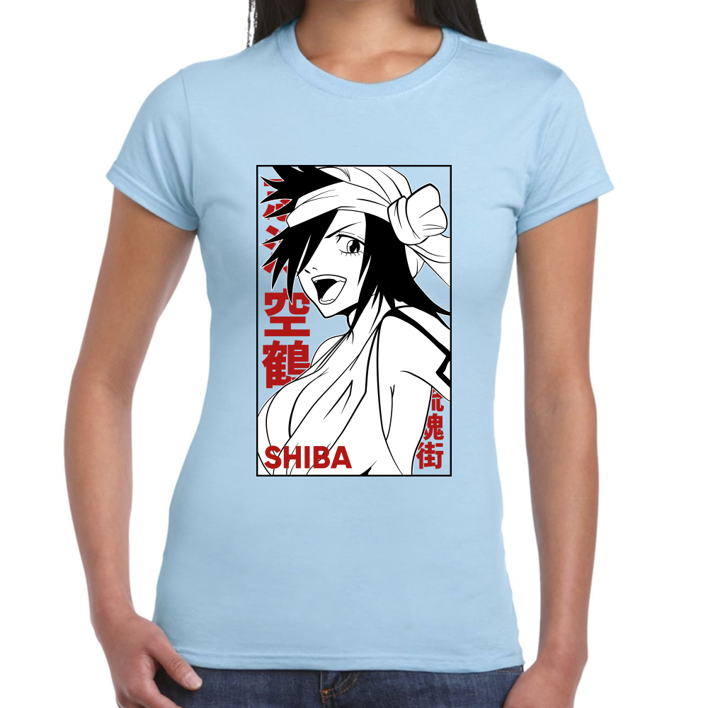 Playera Kukaku Shiba Bleach Algodón Premium #0001683