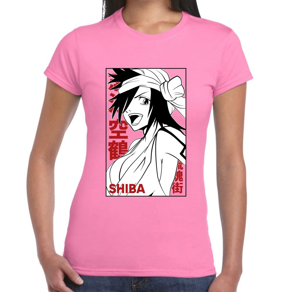Playera Kukaku Shiba Bleach Algodón Premium #0001683