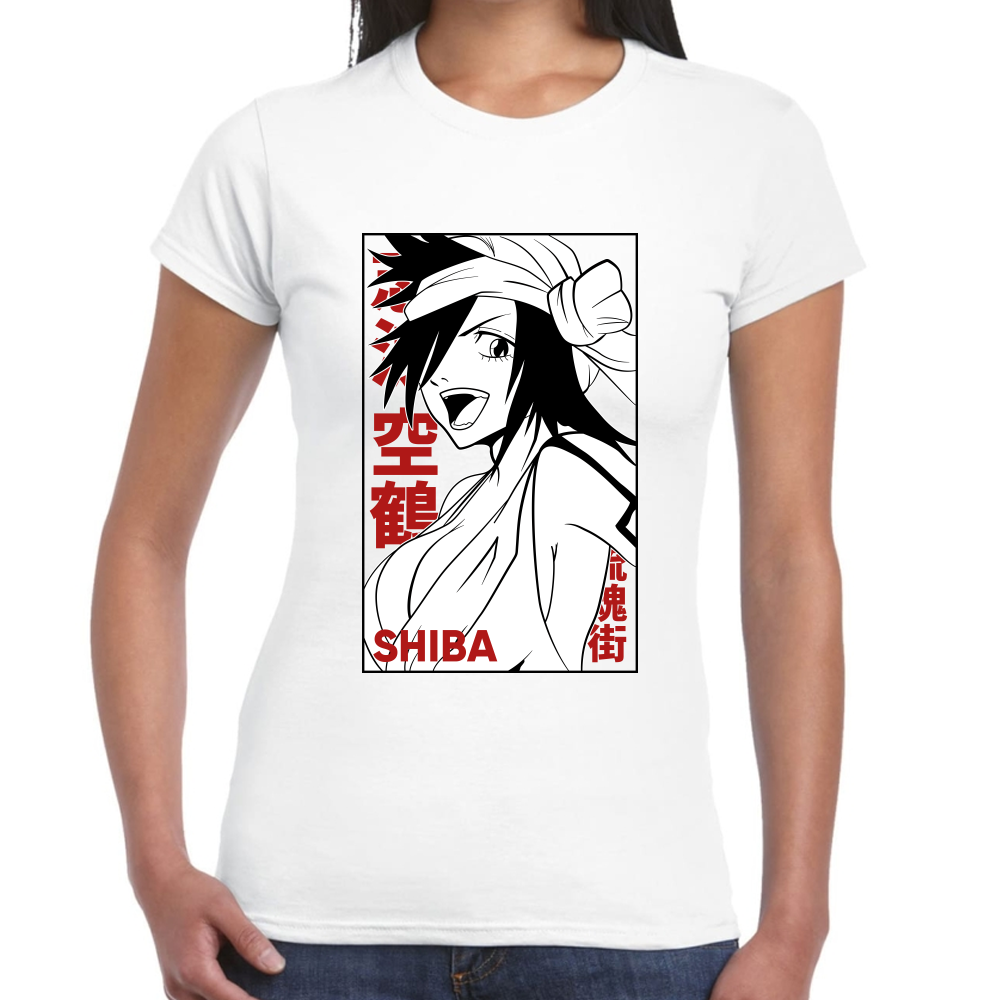 Playera Kukaku Shiba Bleach Algodón Premium #0001683