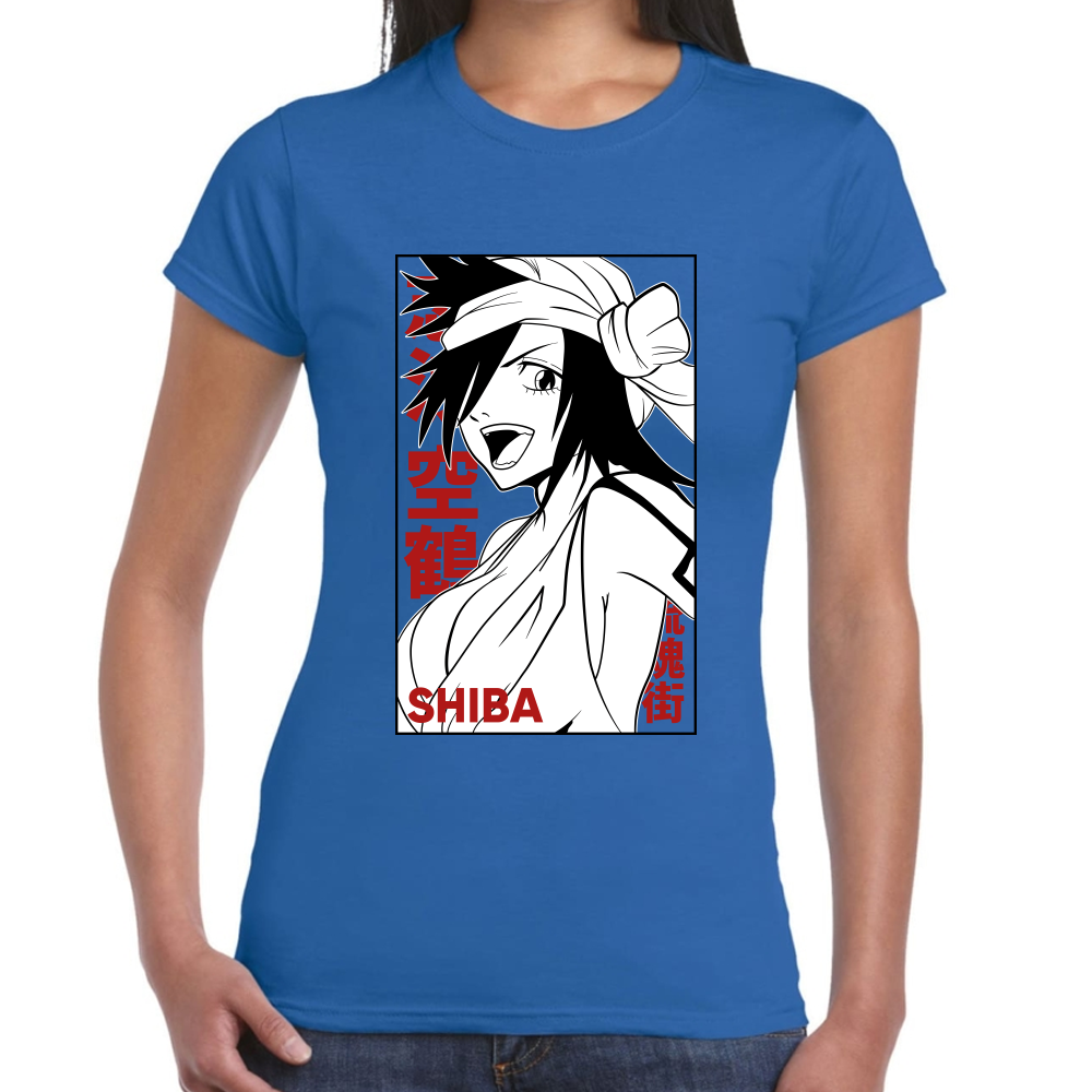 Playera Kukaku Shiba Bleach Algodón Premium #0001683