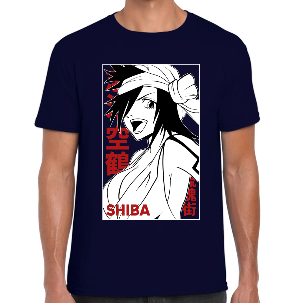 Playera Kukaku Shiba Bleach Algodón Premium #0001683