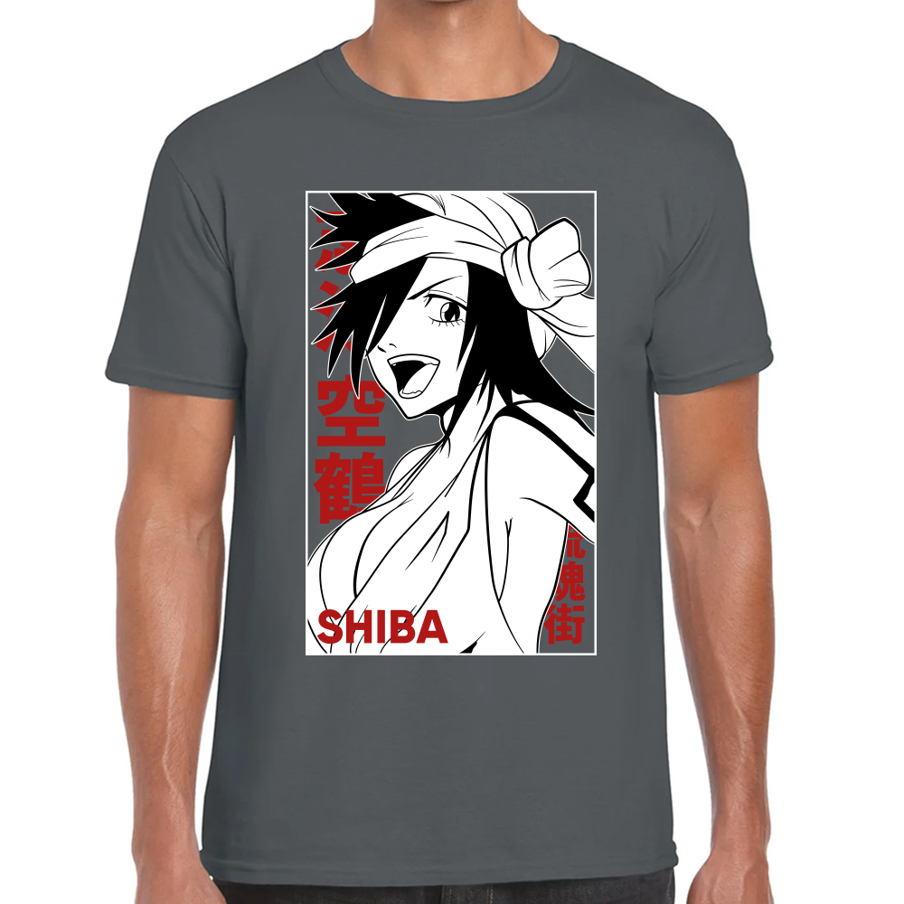 Playera Kukaku Shiba Bleach Algodón Premium #0001683