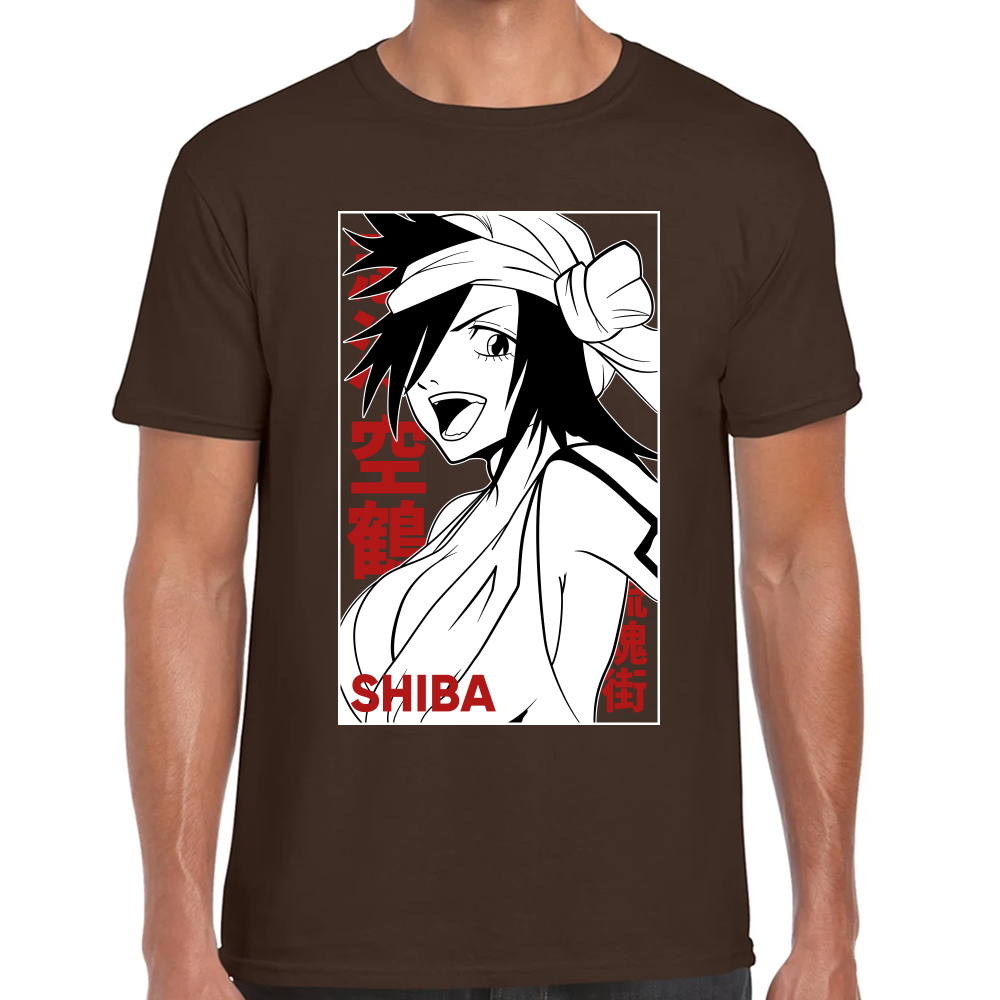 Playera Kukaku Shiba Bleach Algodón Premium #0001683