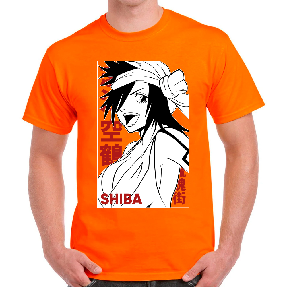 Playera Kukaku Shiba Bleach Algodón Premium #0001683