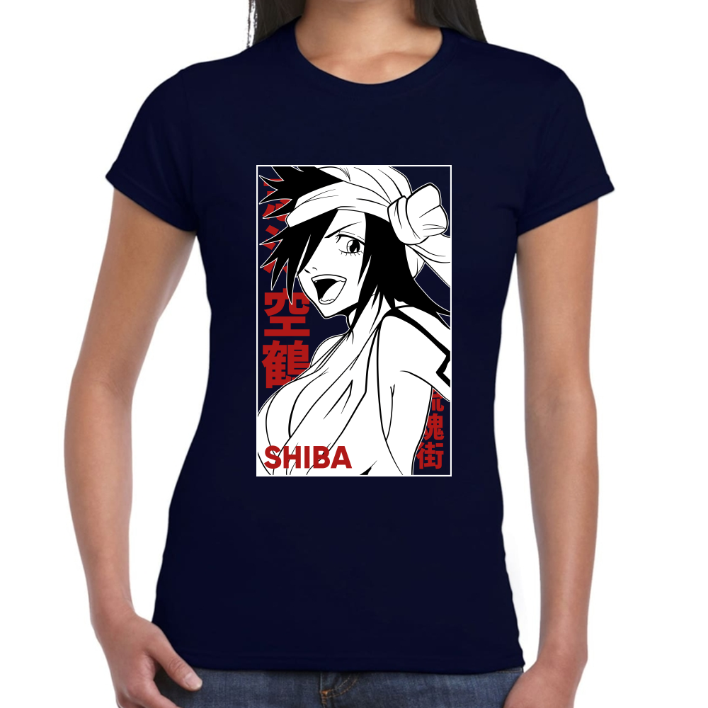 Playera Kukaku Shiba Bleach Algodón Premium #0001683